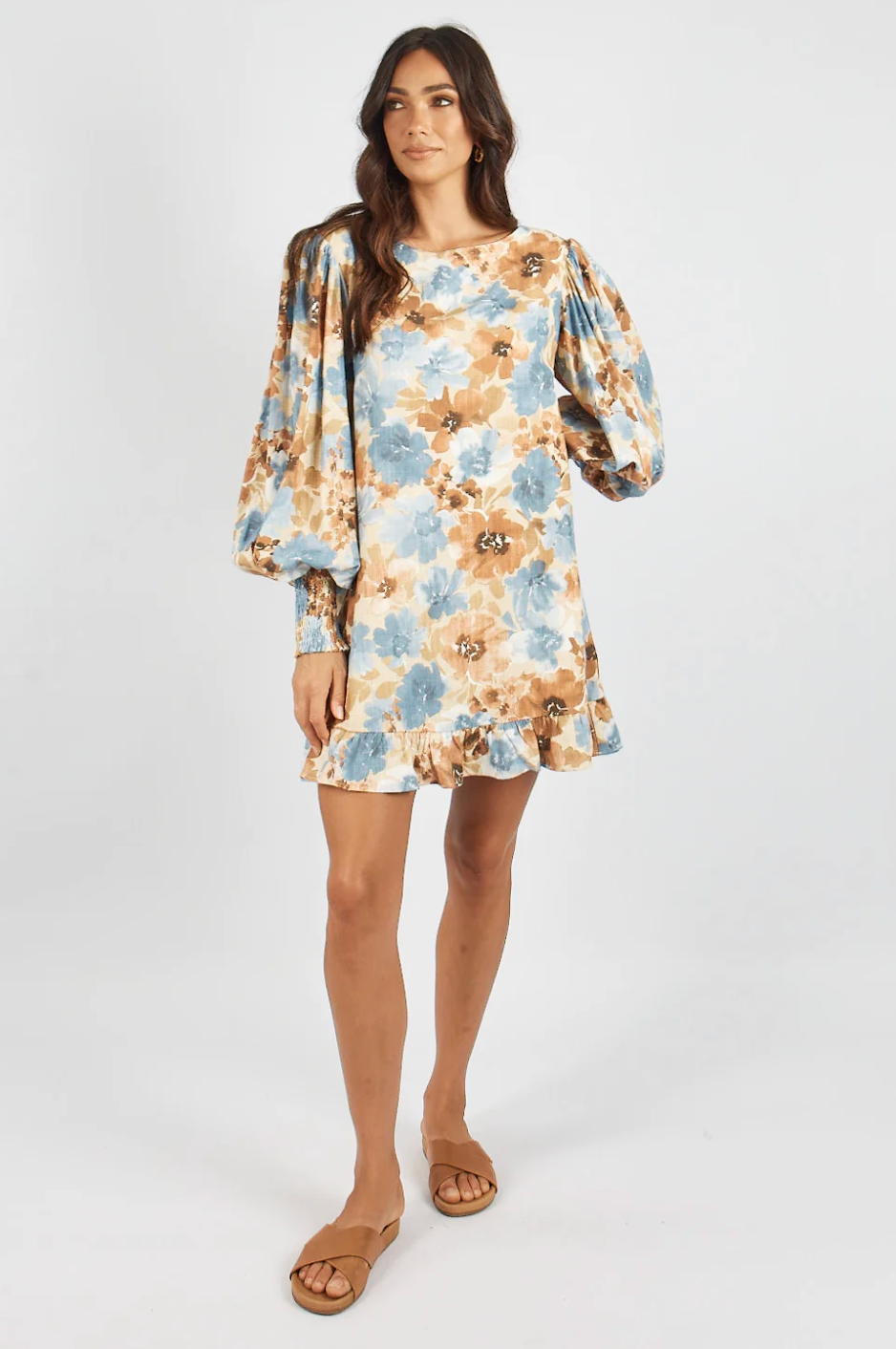 Marcie Mini Dress- Poppy Floral Print