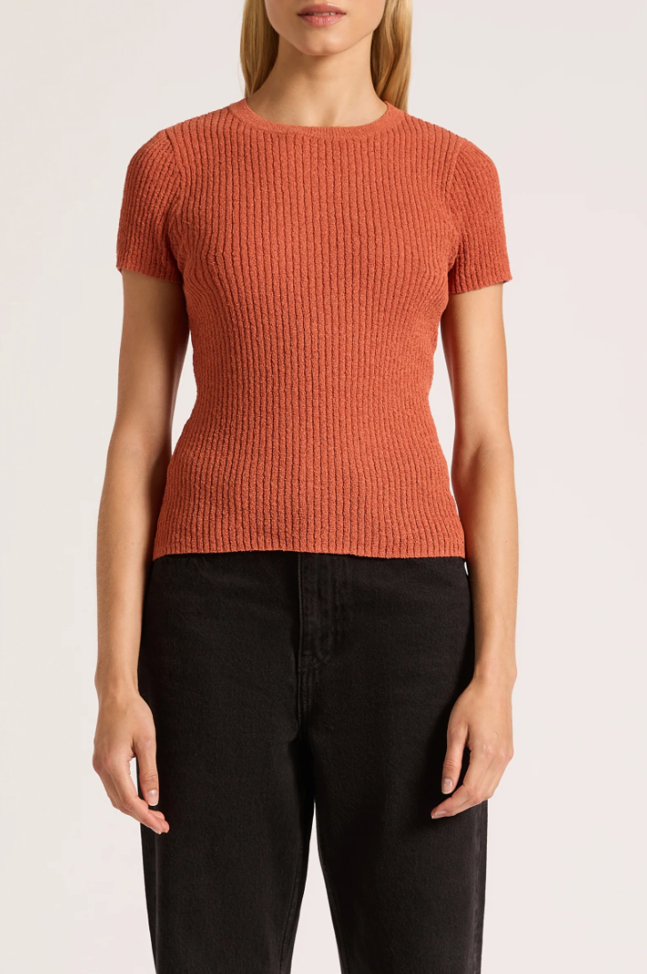 Perez Knit Top- Rose