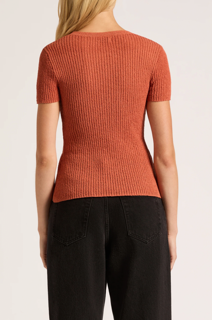 Perez Knit Top- Rose