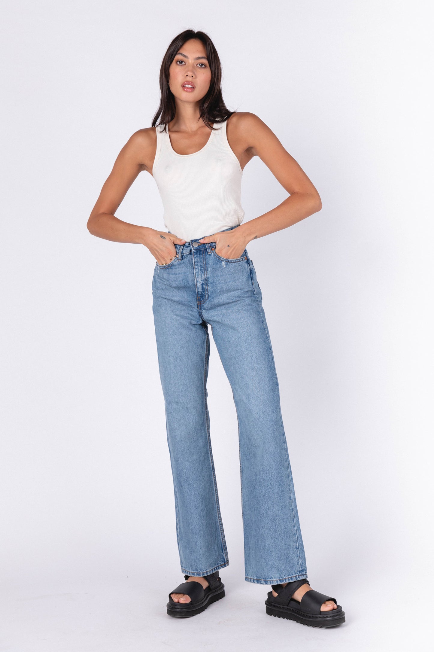 Echo Straight Jeans - Blue Jay