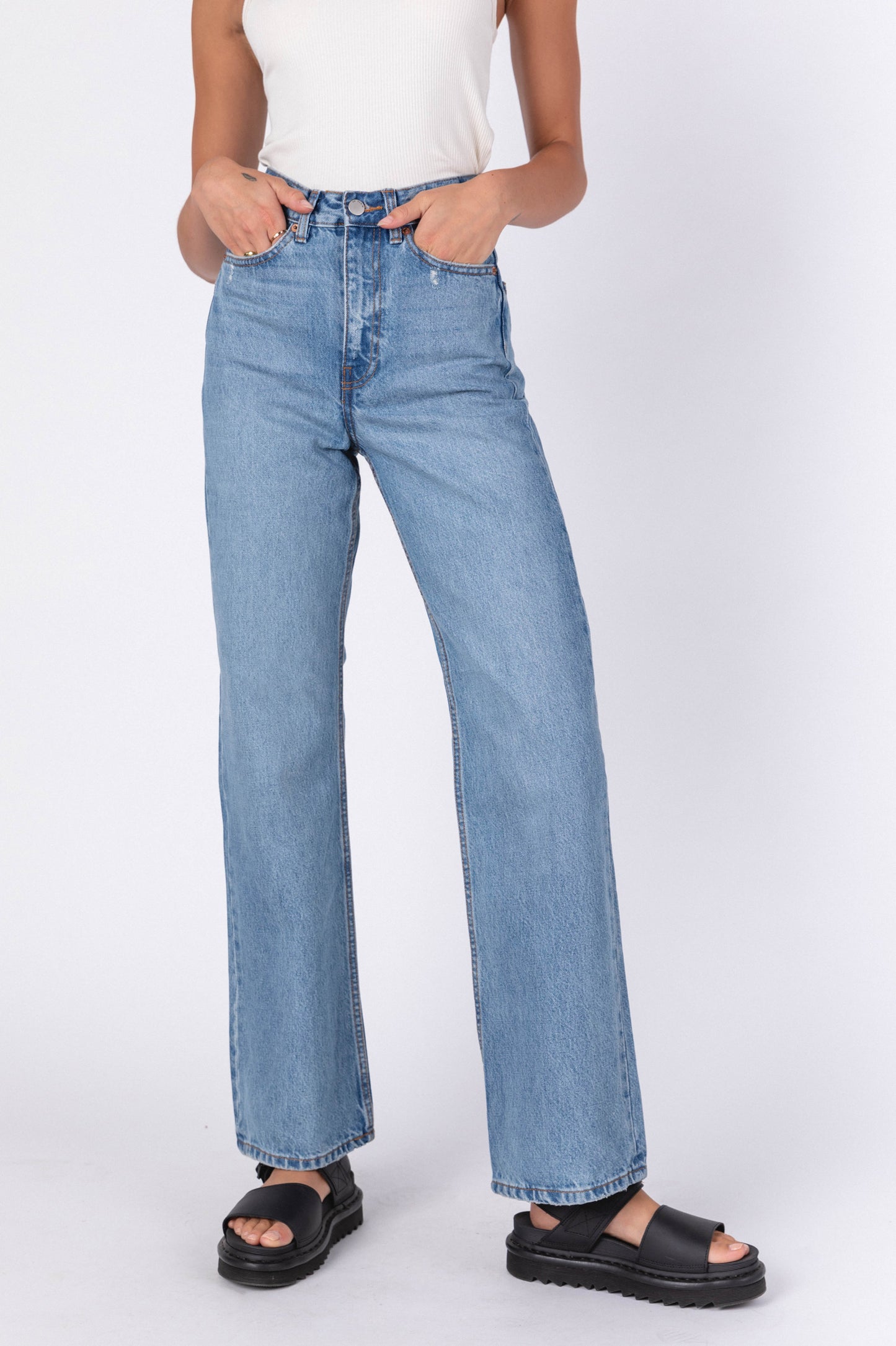 Echo Straight Jeans - Blue Jay